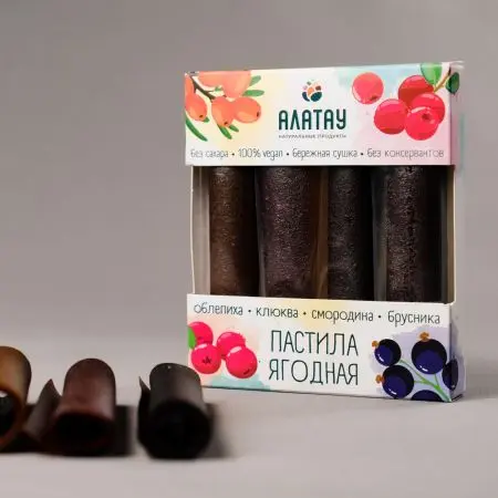 Пастила ягодная ассорти (без сахара) 180 гр
