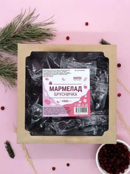 Мармелад ягодный Брусничка, 1кг