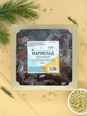Мармелад сосновый с Кедровыми орешками, 1 кг