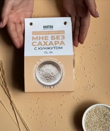 Мармелад "Мне Без Сахара" натуральный сосновый с кунжутом, 250 гр